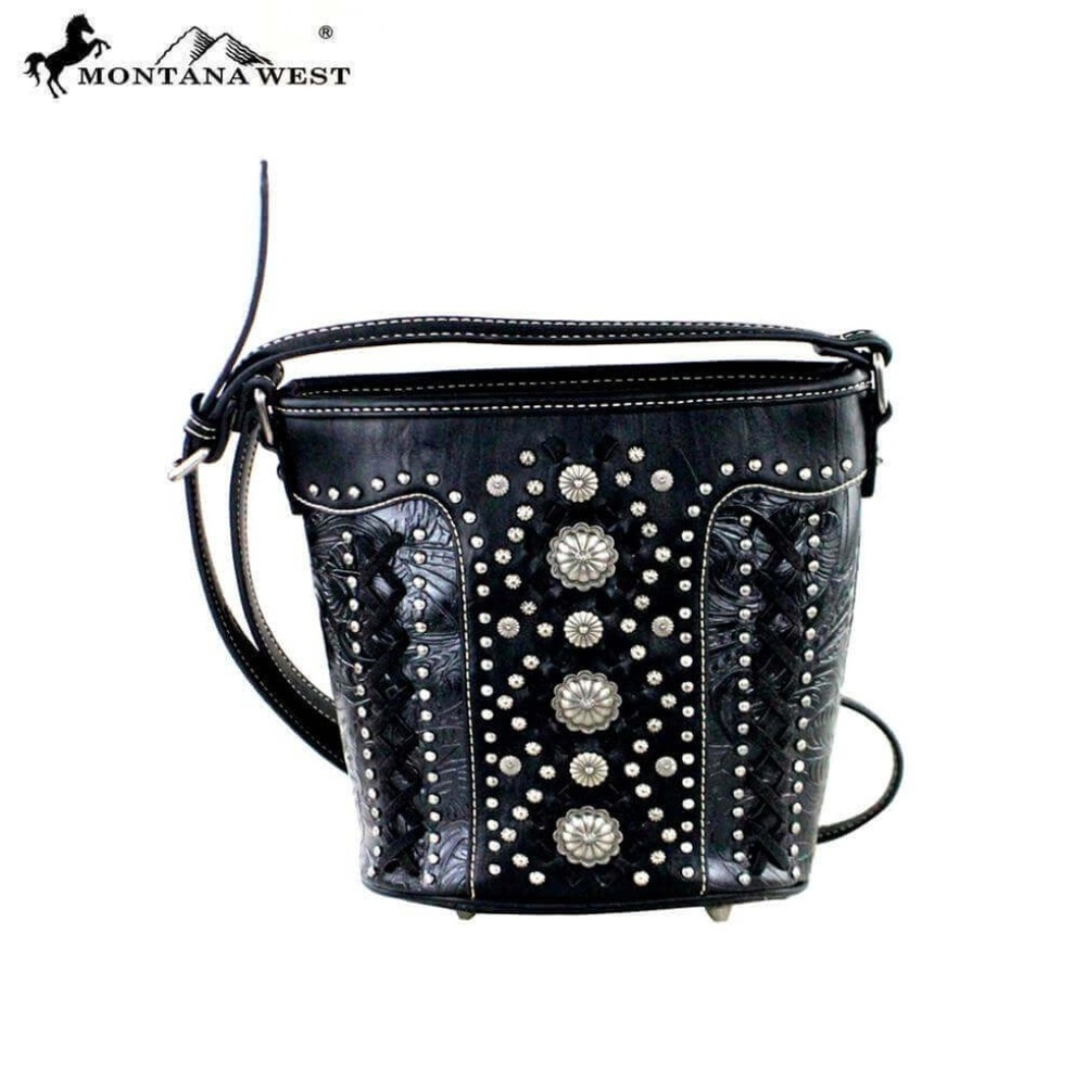 Montana West Concho Collection Bucket Shaped Cross